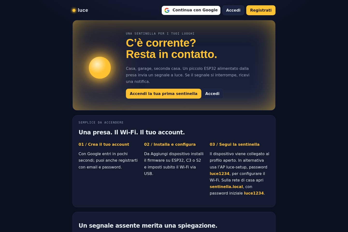 Anteprima di Luce